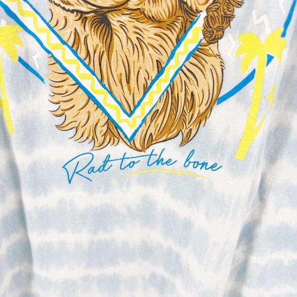 ✅ Simply Southern Tie-Dye T-Shirt RAD-TO-THE-BONE BLUE/WHITE SIZE XL - Picture 3 of 6